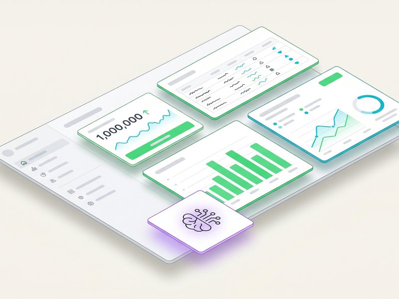 Custom AI solution interface with analytics